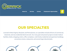 Tablet Screenshot of gerrickelectric.com